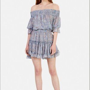 Misa Los Angeles Darla drss muted paisley print M P460